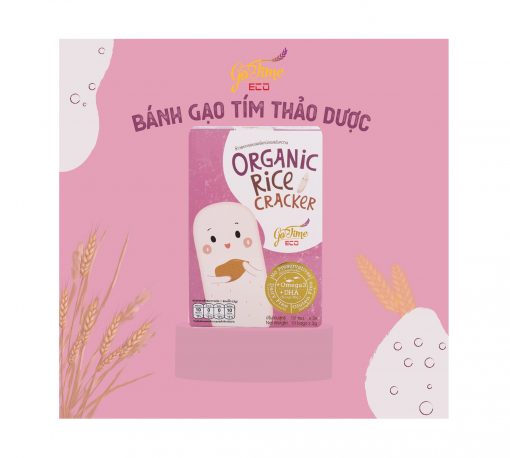 Bánh gạo tím thảo dược Gotime Eco- 100% gạo tím thảo dược nguyên chất